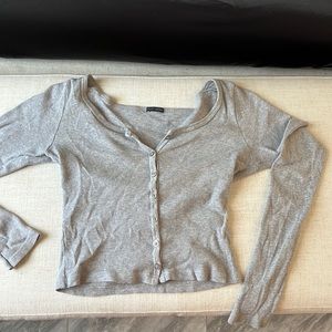 Grey brandy button up